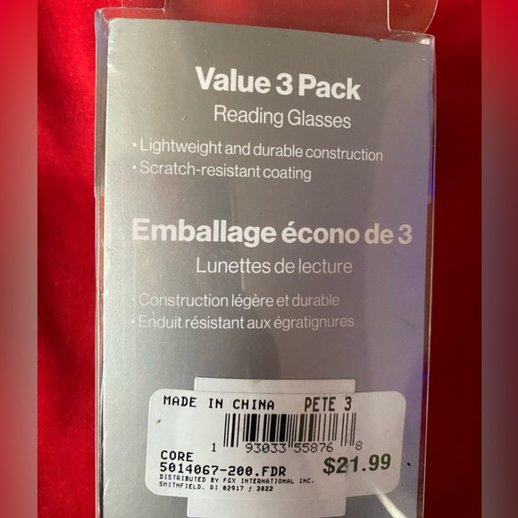 Reading Glasses +2.00 3pack - Picture 3 of 5